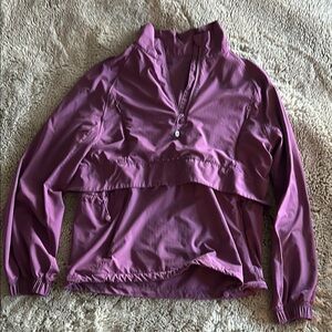 lululemon athletica Purple Athletic Pullover with High Collar and Long Sleeves